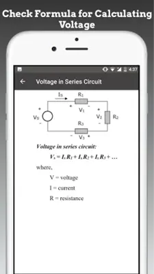 Electric Circuit Calculator android App screenshot 2