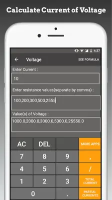 Electric Circuit Calculator android App screenshot 3