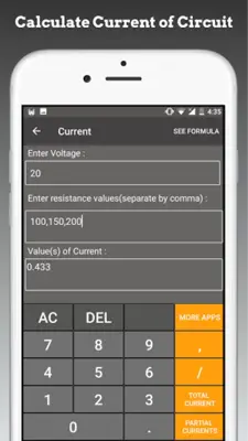 Electric Circuit Calculator android App screenshot 5